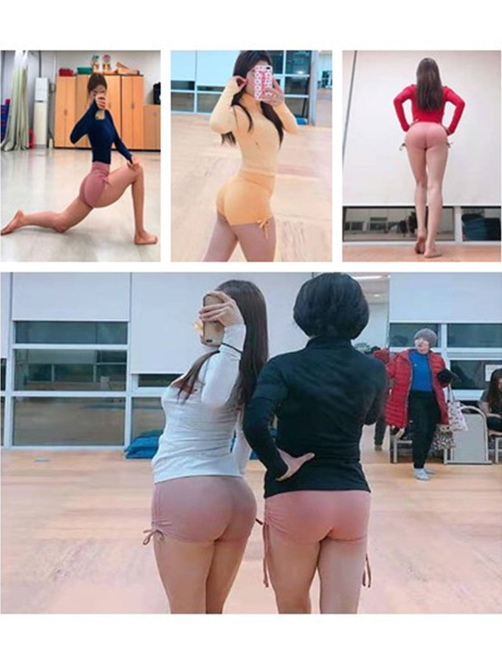 Workout Running Shorts Butt Lifting Athletic Booty Short Pants