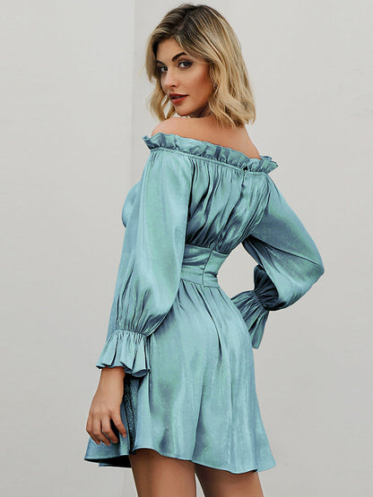 Long Sleeve V-Neck Loose Maxi Dress