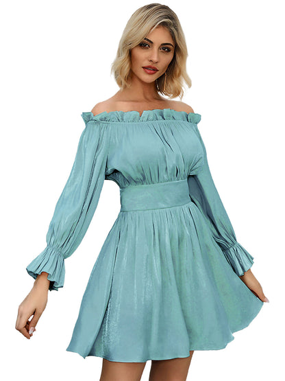 Long Sleeve V-Neck Loose Maxi Dress