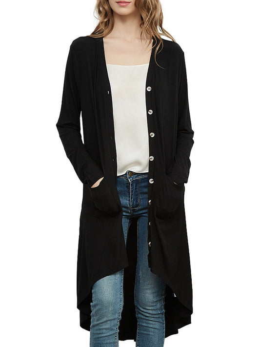 Long Sleeve Button Down Knit Ribbed Cardigan