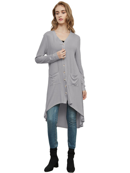 Long Sleeve Button Down Knit Ribbed Cardigan