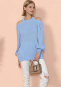 Jersey de punto con cuello halter y espalda semidescubierta