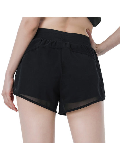 Pantalones cortos deportivos con bolsillos para yoga, correr, hacer ejercicio, gimnasio