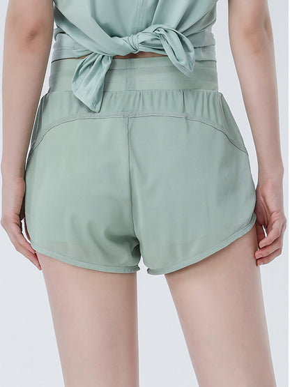 Pantalones cortos deportivos con bolsillos para yoga, correr, hacer ejercicio, gimnasio