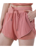 Pantalones cortos deportivos con bolsillos para yoga, correr, hacer ejercicio, gimnasio