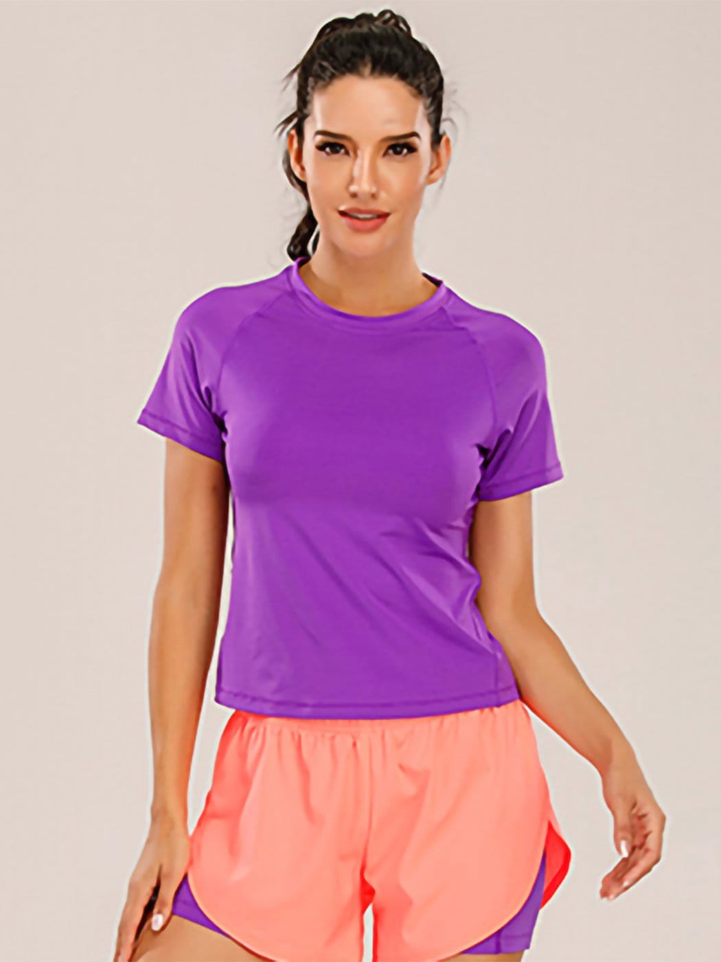 Camiseta deportiva ajustada para correr