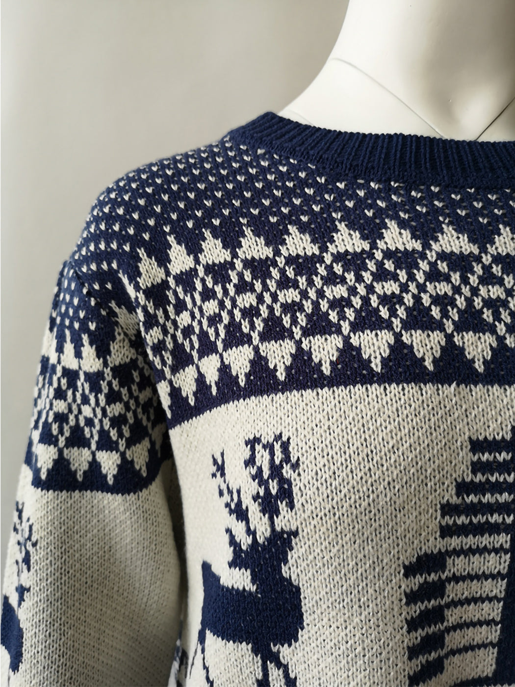 Women Stylish Christmas Pullover Sweater Cute Snowflake Reindeer Pullover