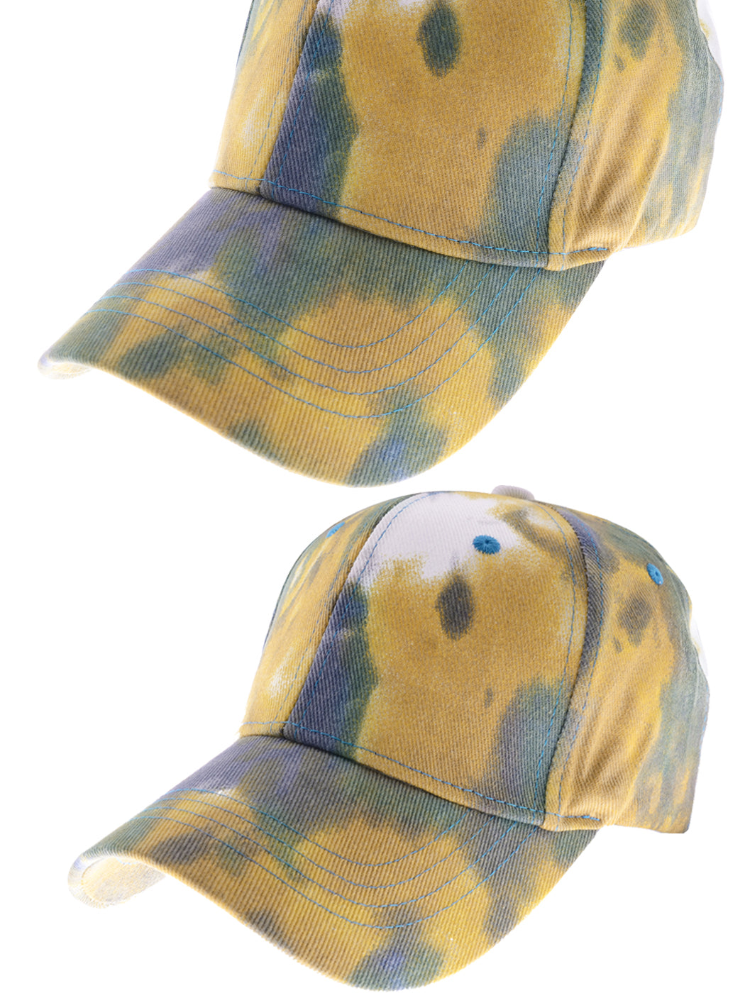 Gorra de béisbol unisex teñida con estilo hip hop de Anna-Kaci, ajustable, de algodón