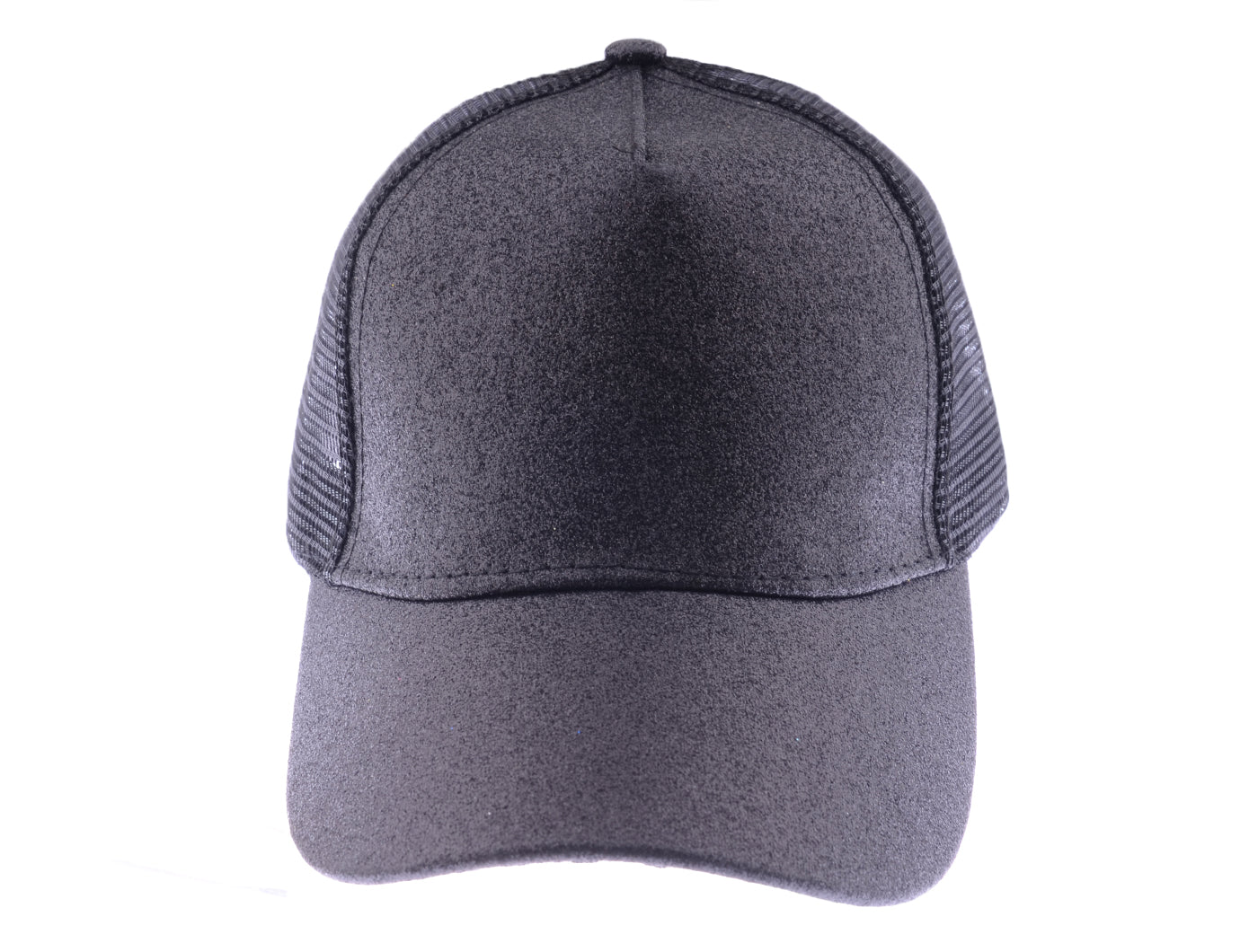 Gorra de béisbol para mujer Anna-Kaci, gorra con cola de caballo con purpurina, gorra de moño alto desordenado, gorra de camionero para papá