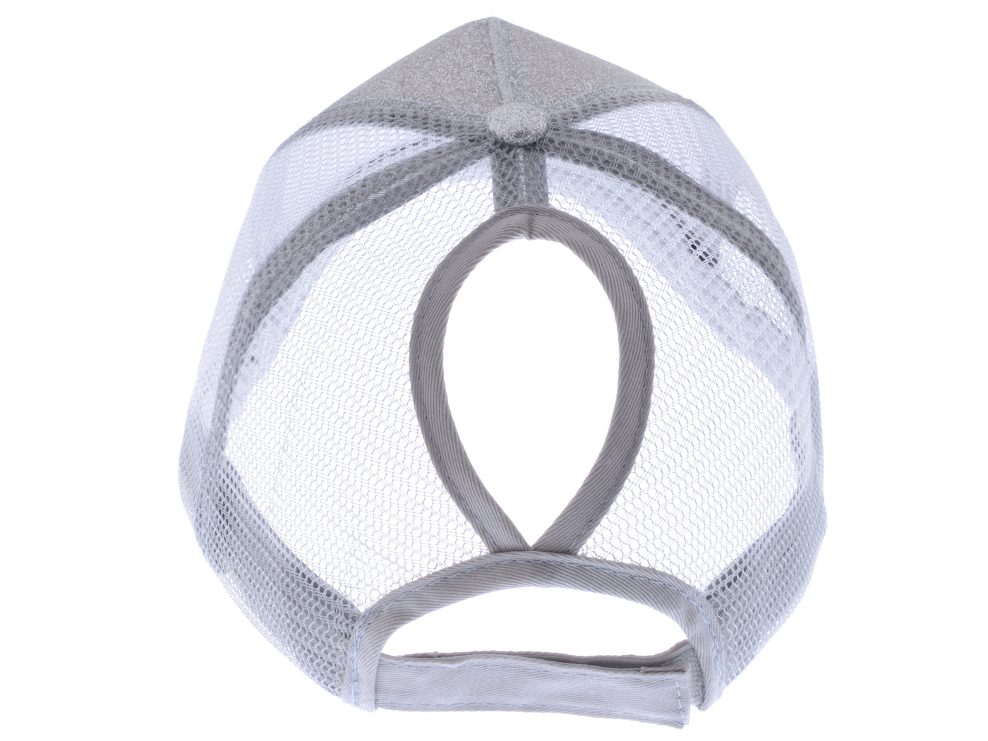 Anna-Kaci Womens Baseball Cap Glitter Ponytail Hat High Messy Bun Ponycap Trucker Dad Hat