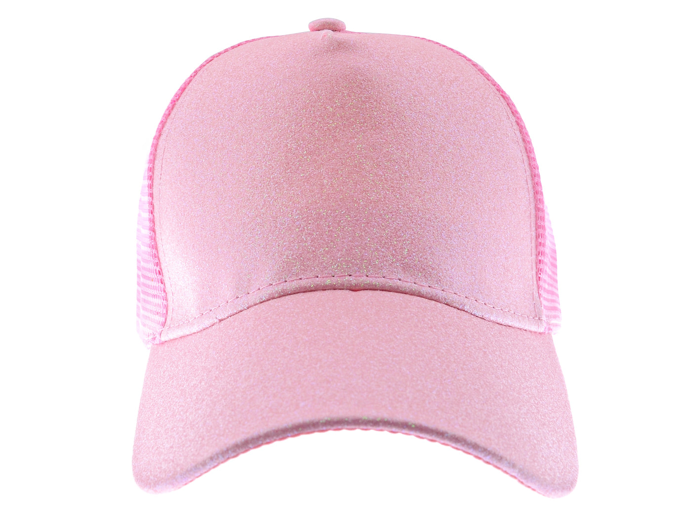 Gorra de béisbol para mujer Anna-Kaci, gorra con cola de caballo con purpurina, gorra de moño alto desordenado, gorra de camionero para papá