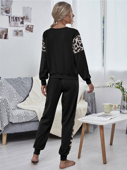 2 Piece Leopard Print Jump Suit Set