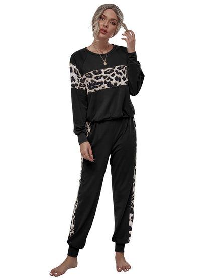 2 Piece Leopard Print Jump Suit Set