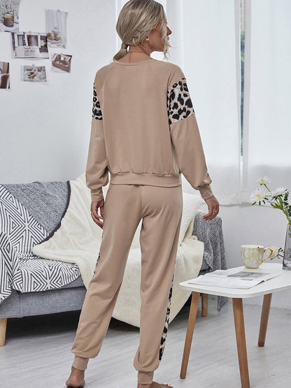 2 Piece Leopard Print Jump Suit Set