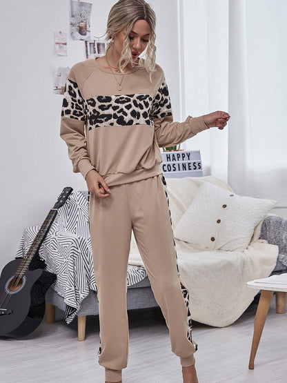 2 Piece Leopard Print Jump Suit Set