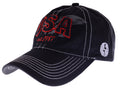 Gorra de béisbol estilo polo de algodón lavado con bordado estadounidense de Anna-Kaci