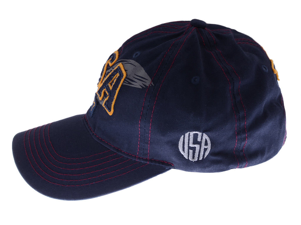 Gorra de béisbol estilo polo de algodón lavado con bordado estadounidense de Anna-Kaci