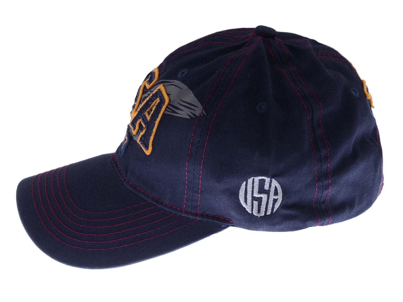 Gorra de béisbol estilo polo de algodón lavado con bordado estadounidense de Anna-Kaci