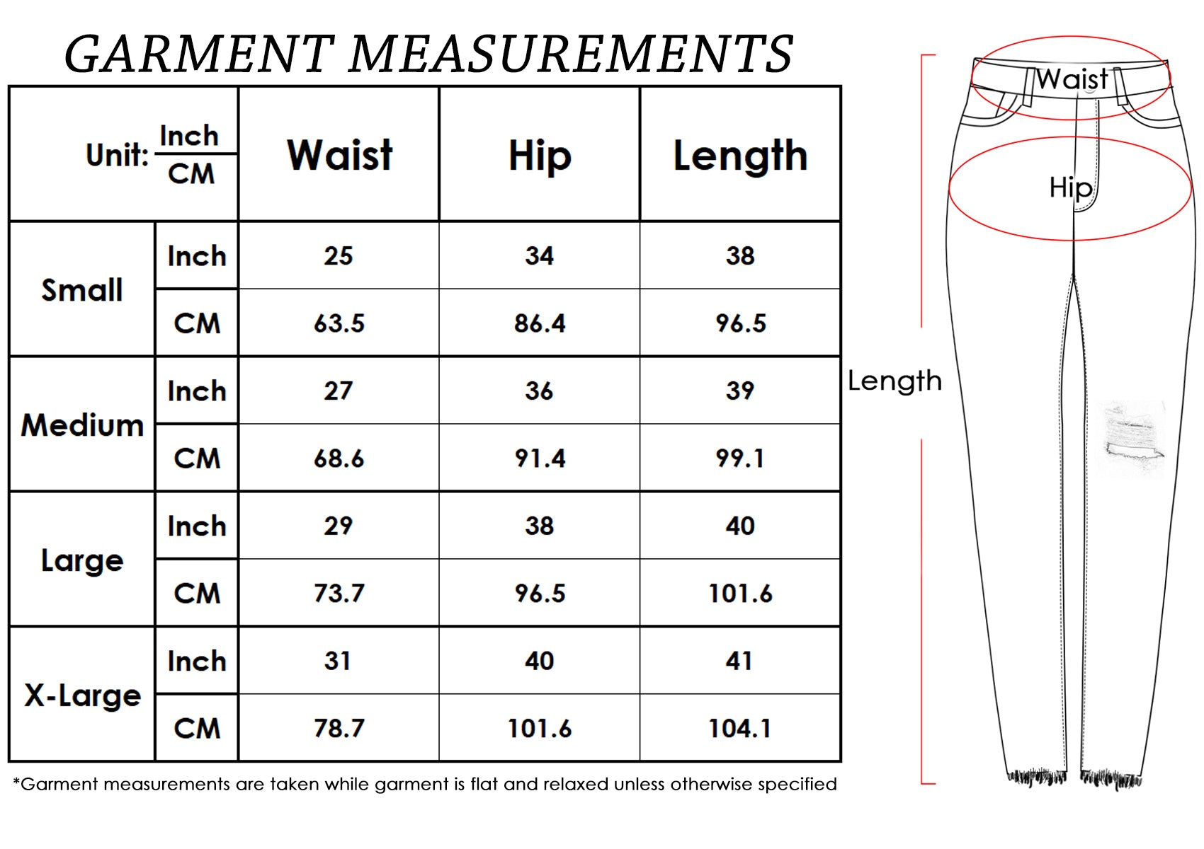 Stretch Ankle Ripped Denim Pants