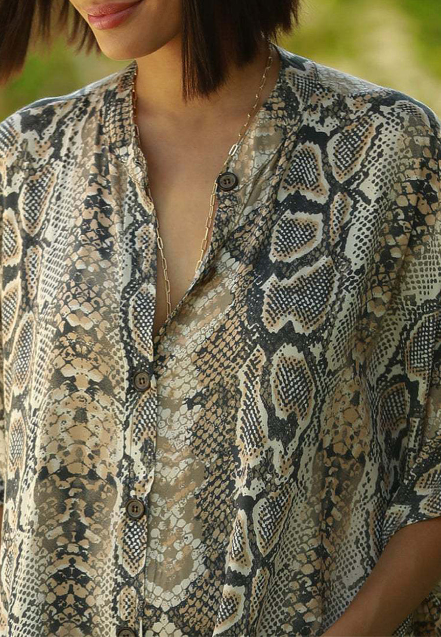 Caftán turco de gasa con estampado de leopardo y bolsillos para bañador, vestido largo tipo bikini 