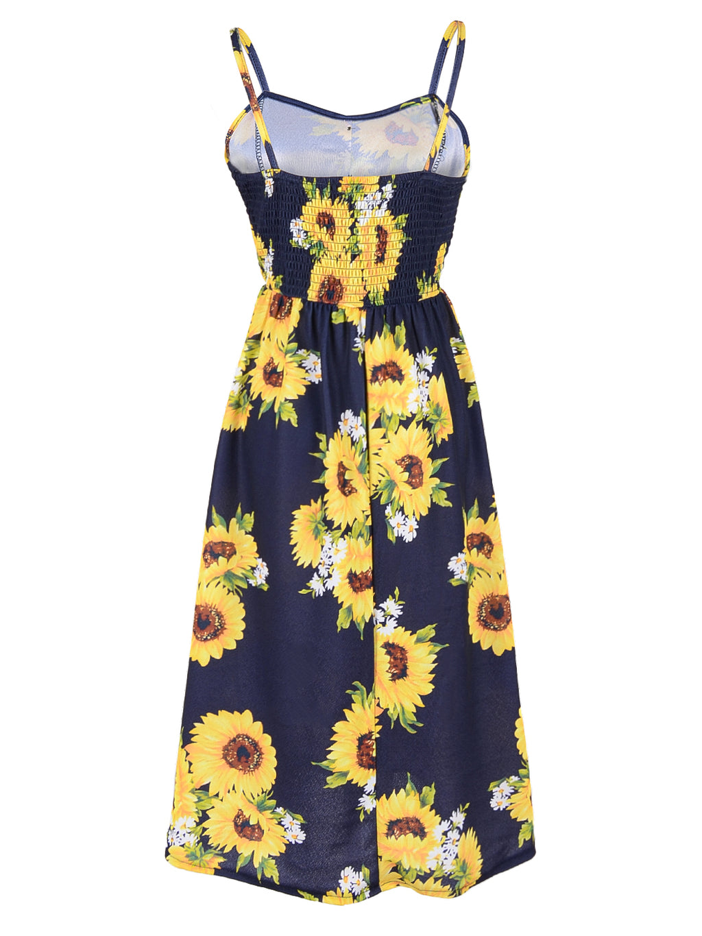 Vestido con bandera del Día de la Independencia con tirantes y botones