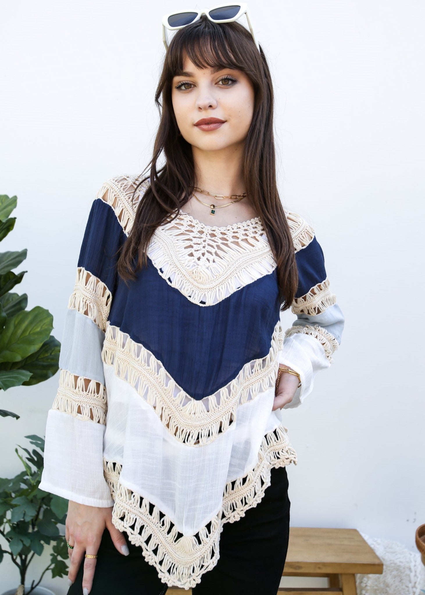 Batas de crochet con escote en V para el verano 