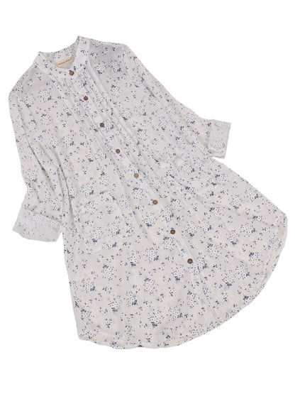 Camisas de talla grande, blusas casuales holgadas de manga larga con botones y estampado floral, blusas huecas