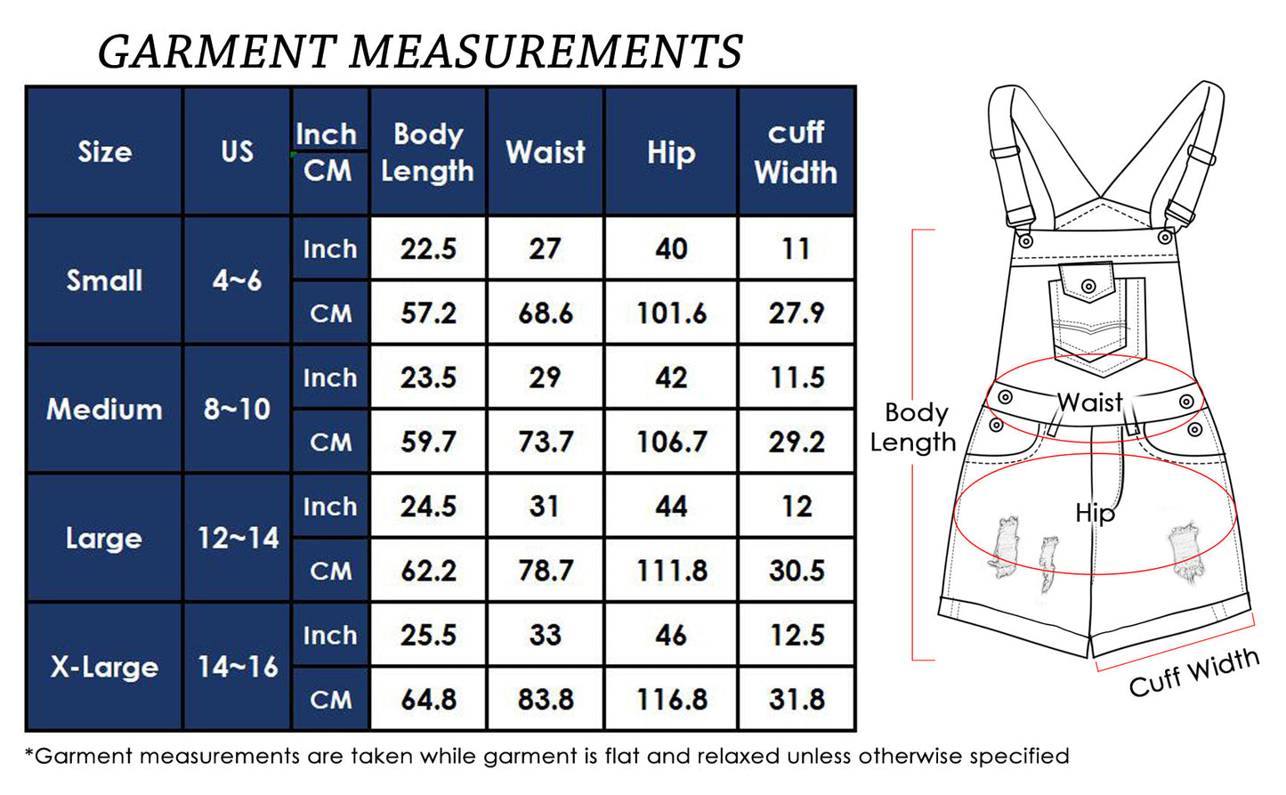 Mono corto desgastado de mujer Anna-Kaci, mono de mezclilla con pechera ajustable y puños enrollados
