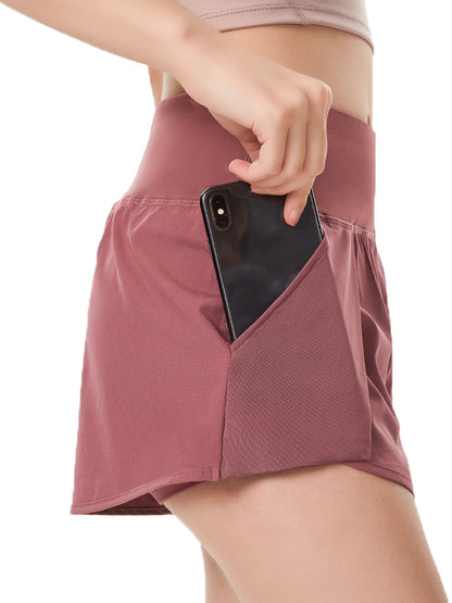 Pantalones cortos de entrenamiento para correr de secado rápido con bolsillo