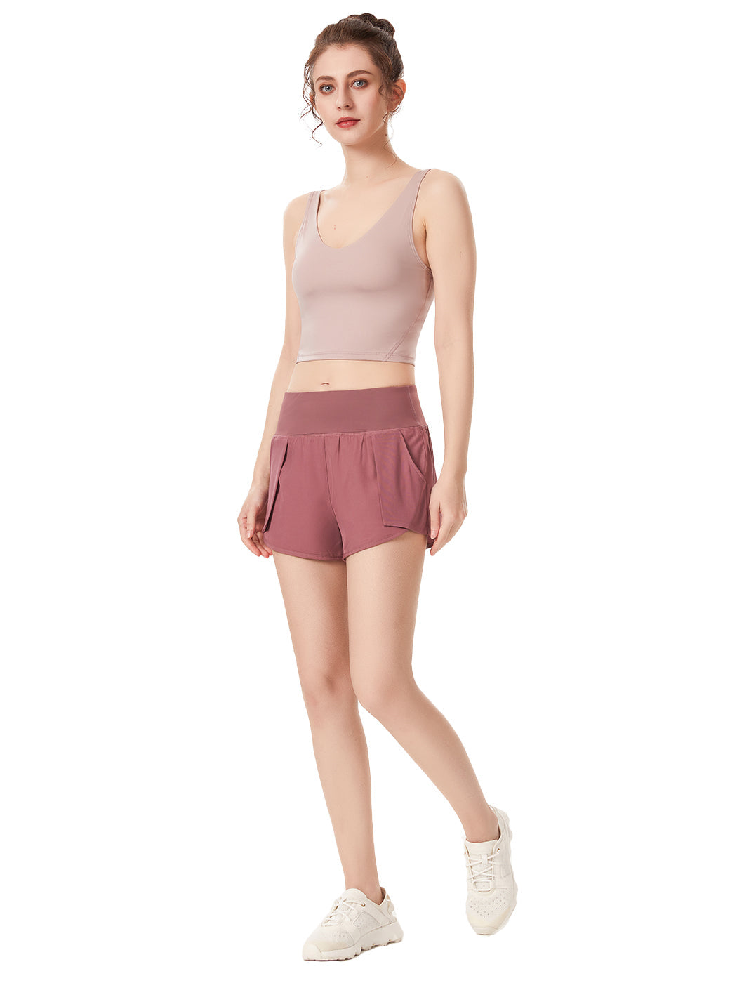 Pantalones cortos de entrenamiento para correr de secado rápido con bolsillo