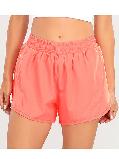 Quick Dry Loose Workout Running Shorts Drawstring Athletic Gym Shorts with Zip Pocket