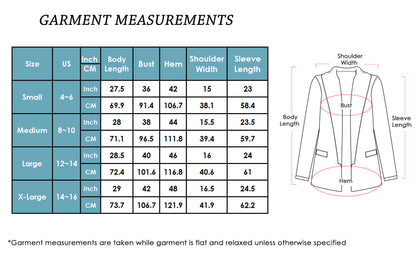 Anna-Kaci Women's Open Front Plaid Blazer Coat Jacket Long Sleeve Mock Front Pockets Formal Work Attire