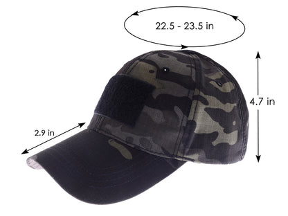 Gorra de béisbol con parche de camuflaje de Anna-Kaci, gorra táctica militar para exteriores