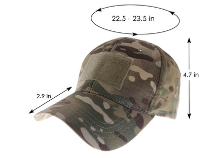Gorra de béisbol con parche de camuflaje de Anna-Kaci, gorra táctica militar para exteriores