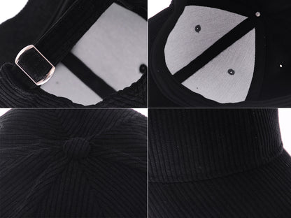 Gorra de pana Anna-Kaci, informal, lisa, clásica, con correa ajustable, suave, unisex