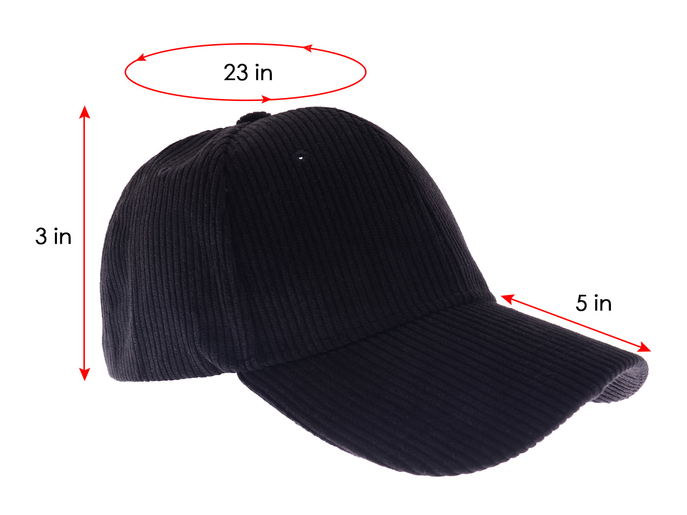 Gorra de pana Anna-Kaci, informal, lisa, clásica, con correa ajustable, suave, unisex