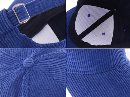 Gorra de pana Anna-Kaci, informal, lisa, clásica, con correa ajustable, suave, unisex