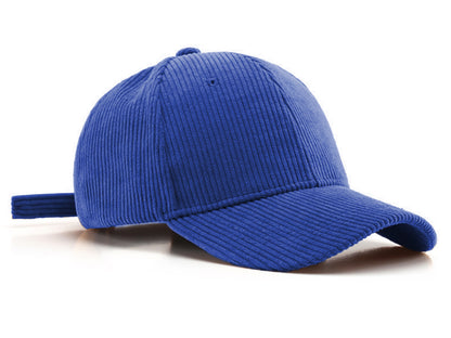 Gorra de pana Anna-Kaci, informal, lisa, clásica, con correa ajustable, suave, unisex