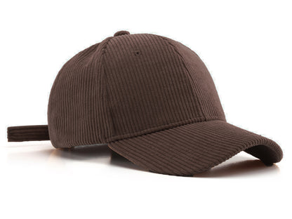 Gorra de pana Anna-Kaci, informal, lisa, clásica, con correa ajustable, suave, unisex