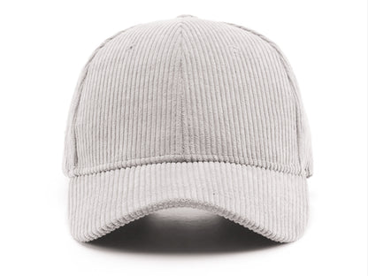 Gorra de pana Anna-Kaci, informal, lisa, clásica, con correa ajustable, suave, unisex