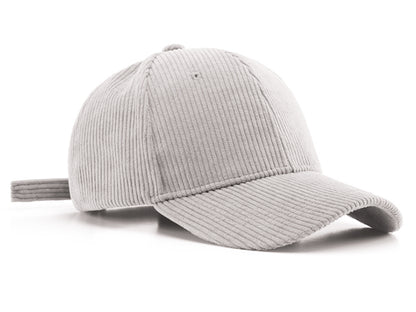 Gorra de pana Anna-Kaci, informal, lisa, clásica, con correa ajustable, suave, unisex