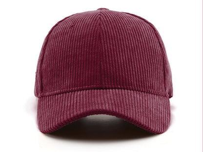 Gorra de pana Anna-Kaci, informal, lisa, clásica, con correa ajustable, suave, unisex