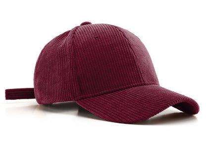 Gorra de pana Anna-Kaci, informal, lisa, clásica, con correa ajustable, suave, unisex