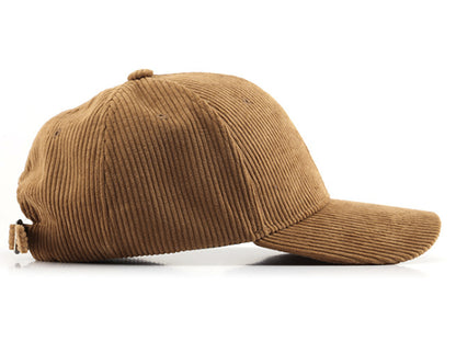 Gorra de pana Anna-Kaci, informal, lisa, clásica, con correa ajustable, suave, unisex