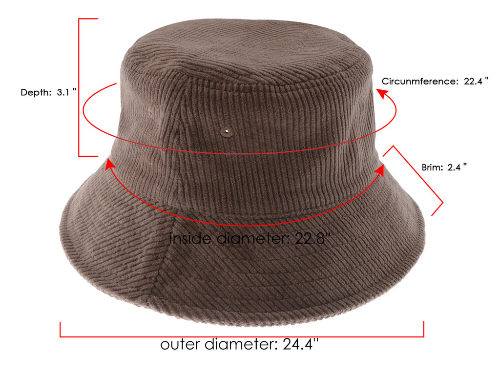 Sombrero de pescador de pana de Anna-Kaci, ligero, informal, de color sólido, unisex, de algodón