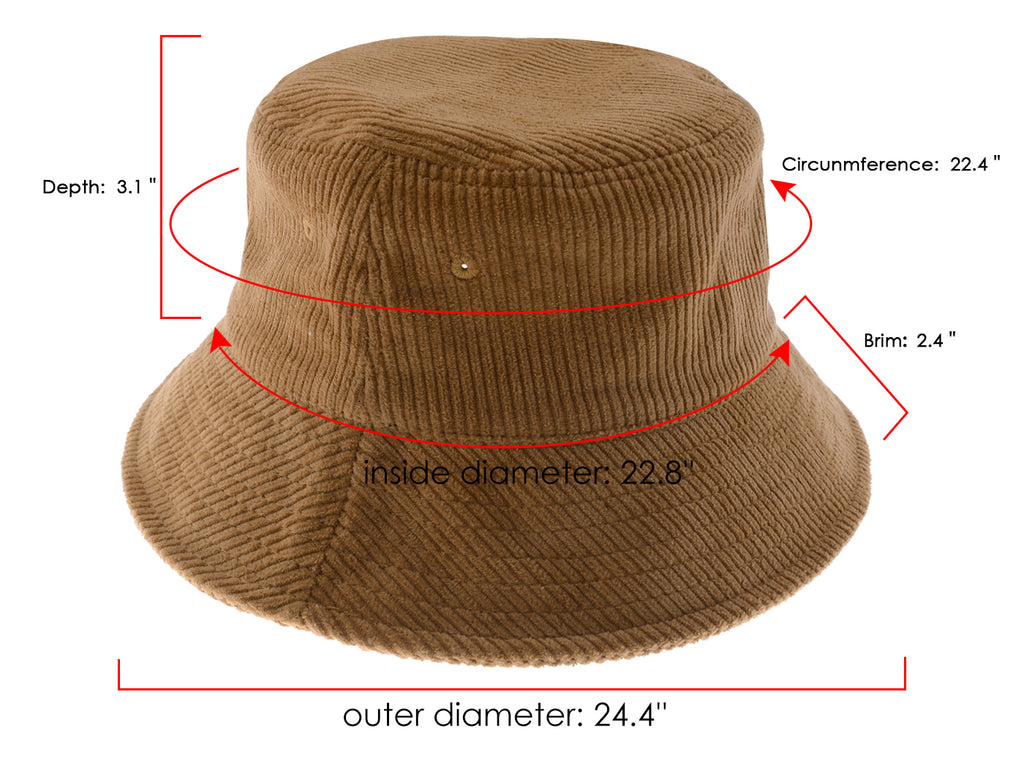 Sombrero de pescador de pana de Anna-Kaci, ligero, informal, de color sólido, unisex, de algodón