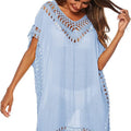 Traje de baño Anna-Kaci para mujer, traje de baño, vestido sexy para playa, bikini, ropa de playa de crochet, vestido suelto