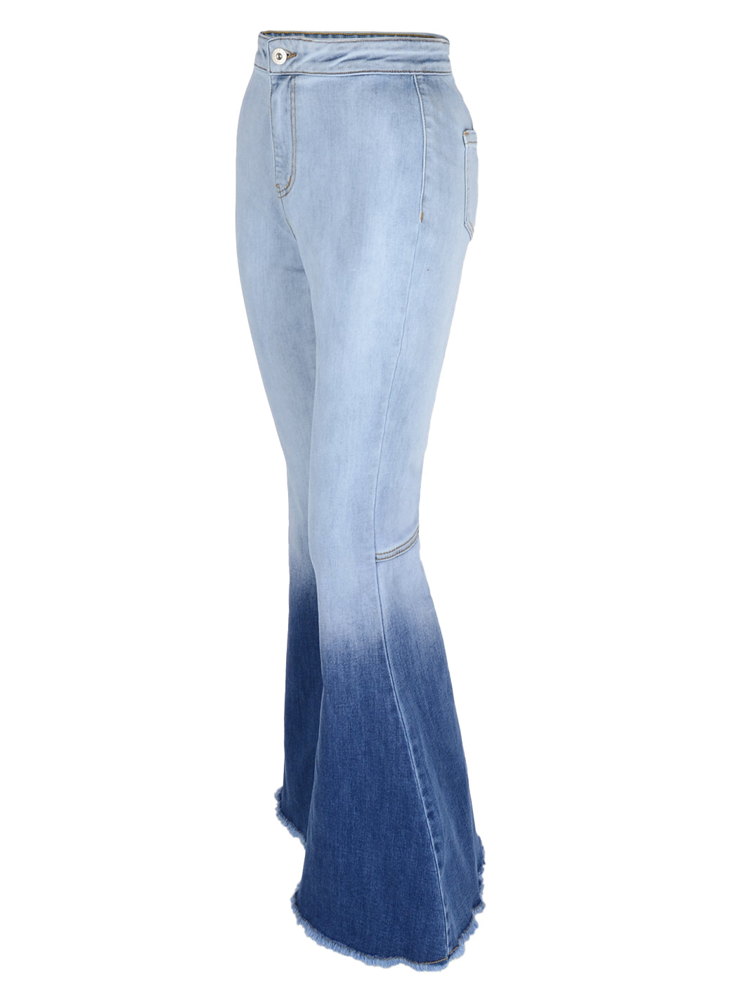 Pantalones vaqueros de cintura alta con campana