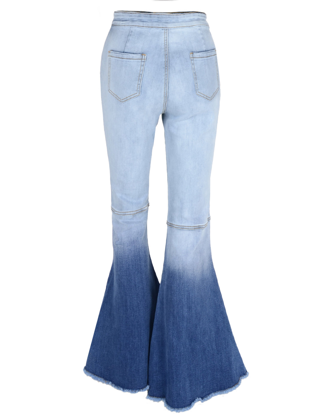 Pantalones vaqueros de cintura alta con campana