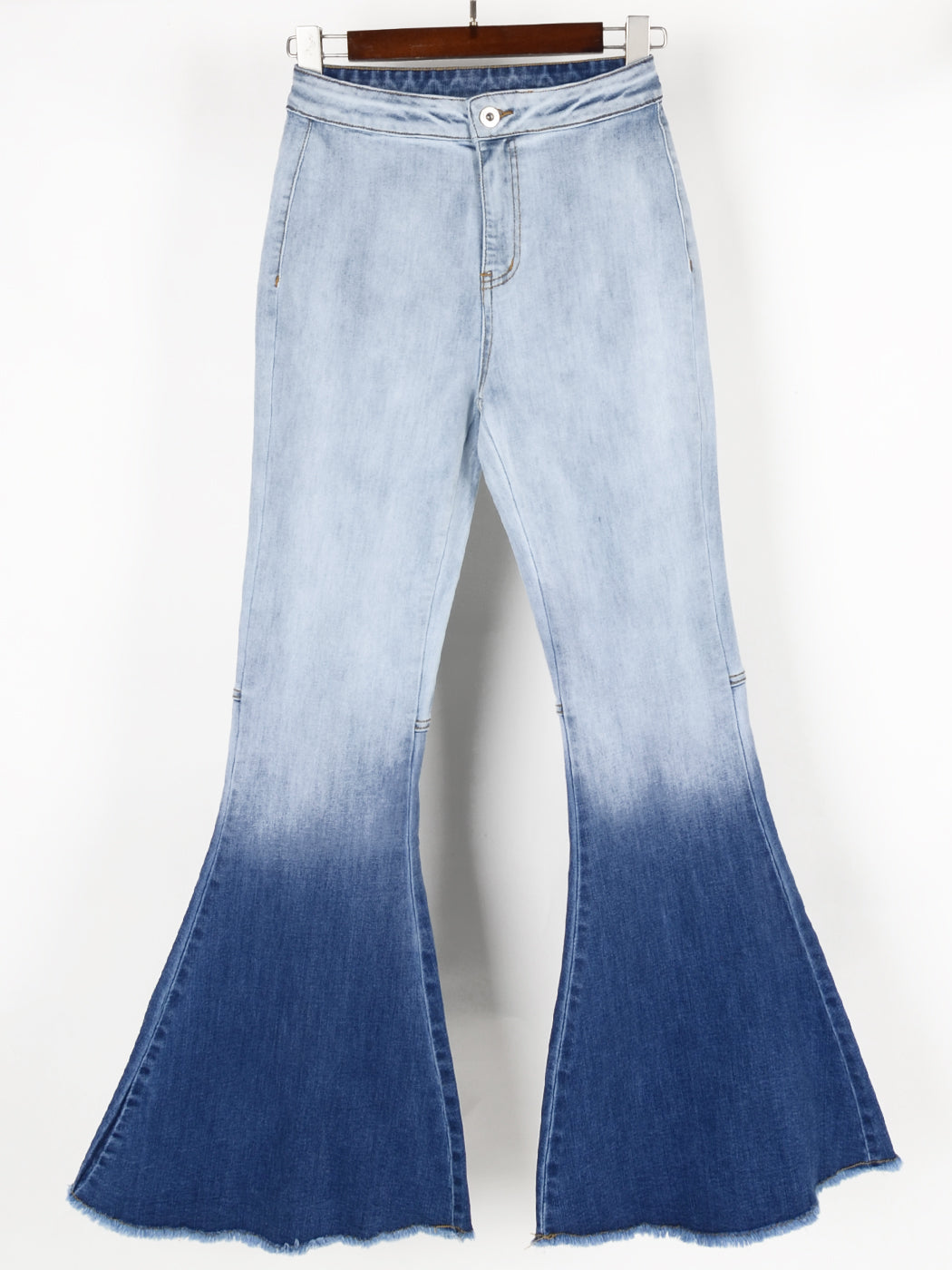 Pantalones vaqueros de cintura alta con campana